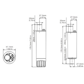 Dompelpomp (onderwaterpomp), 12V, 31.5 L/min, met 1 meter kabel