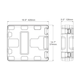 Draagbare hogedrukreiniger / Dekwaspomp, 12V, 17 L/min
