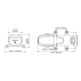 Membraanpomp, 230V, 3.8 L/min, 2.8 bar (IP54)